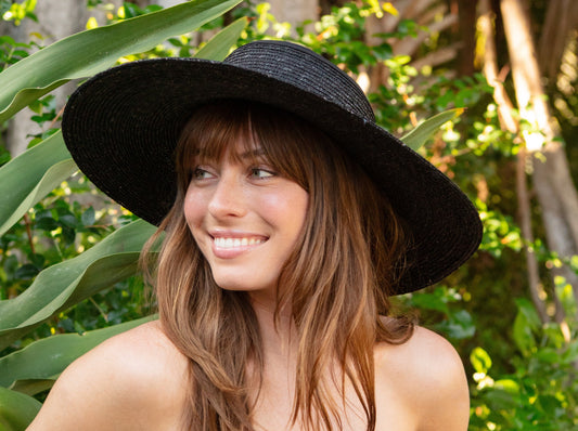 Sola — Milan Straw Open Crown Hat / Handcrafted in the USA / 5" Open Crown
