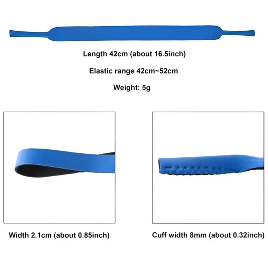 4-pack Adjustable Sports Sunglasses Straps and Eyewear Lanyards