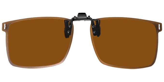Polarized Clip-Ons Black/ Brown