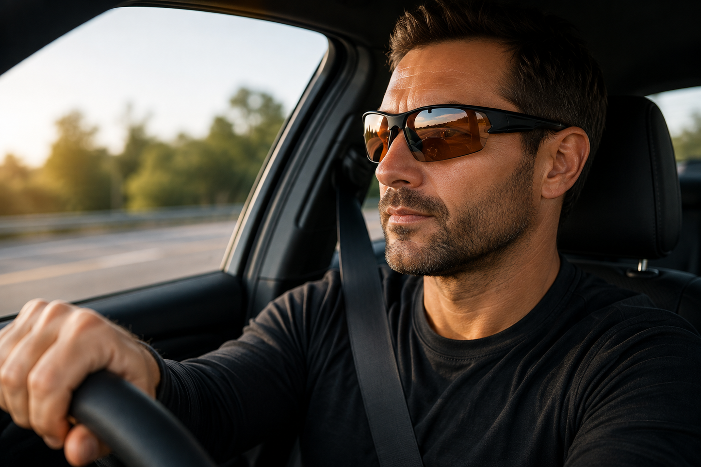 Drakes Shades Copper Lens Driving Sport Wrap Sunglasses