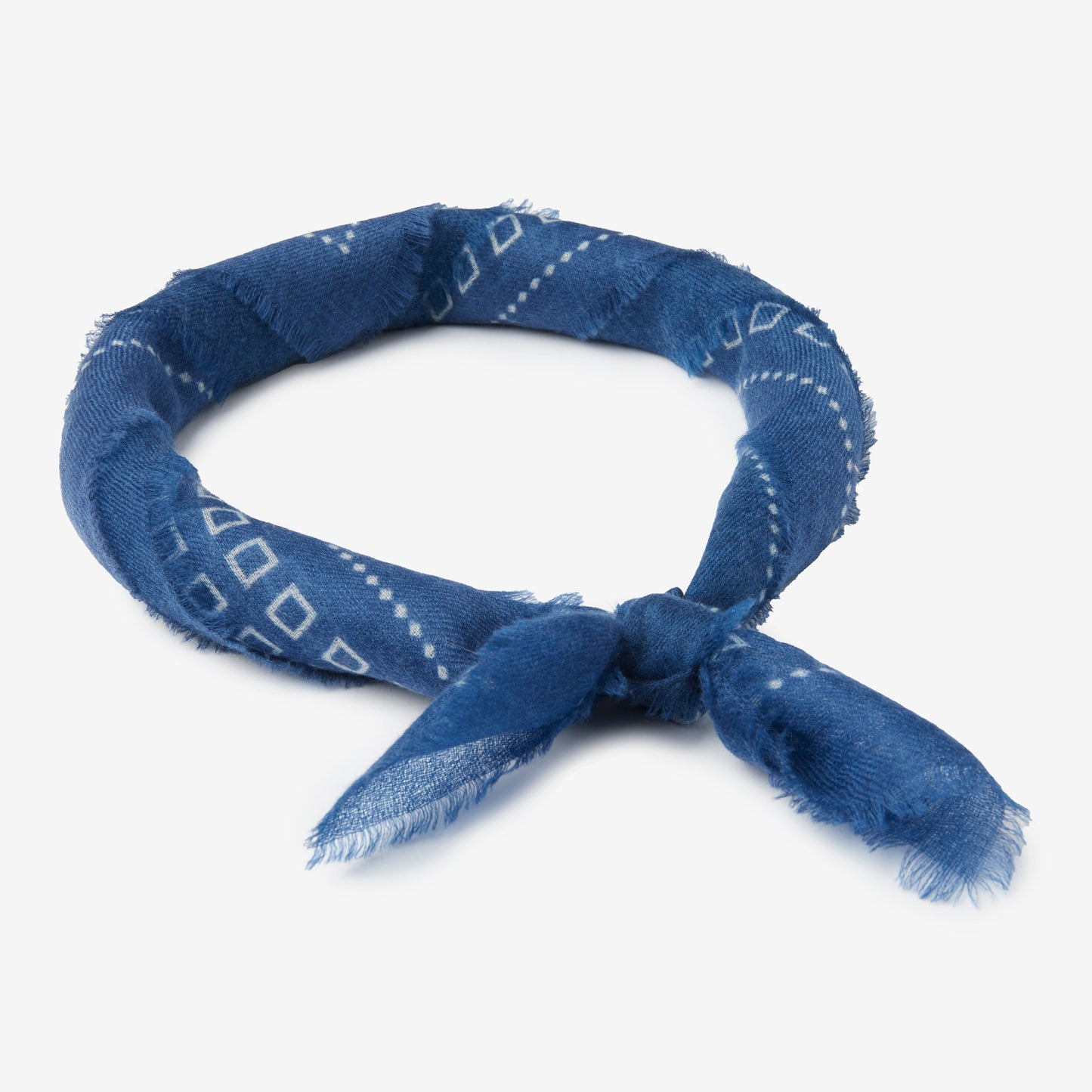 Brooks Cashmere Bandana in Indigo