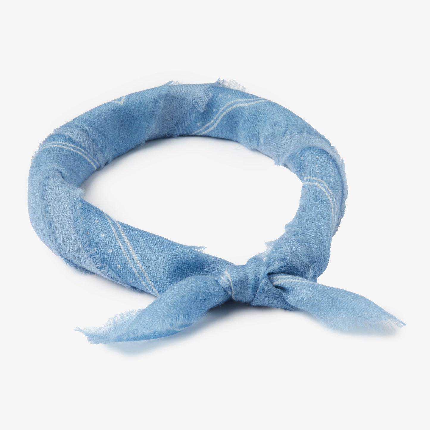Layla Cashmere Bandana in Blue