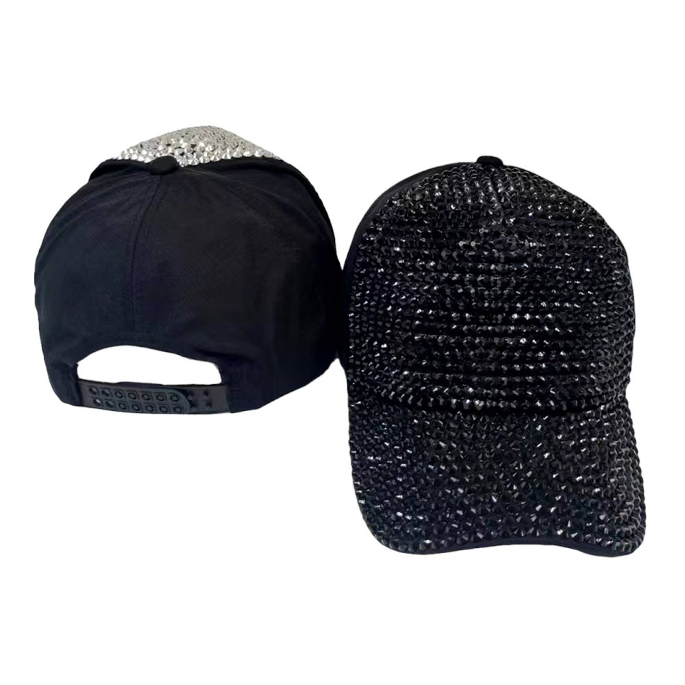 Trendy Bling Studded Baseball Cap