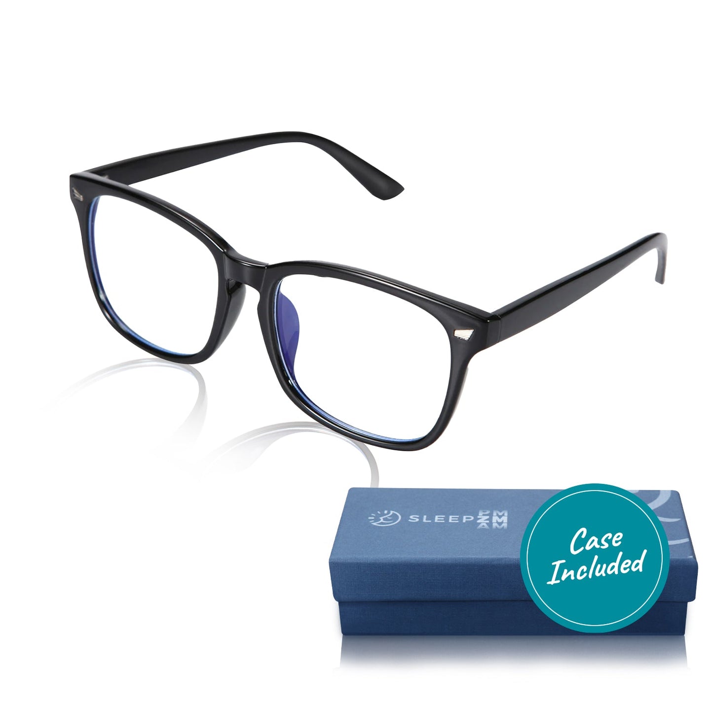 Daytime Wayfarer Blue Light Reading Glasses - Black 1.0x