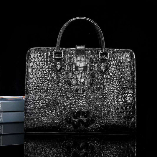 Laptop Bag Genuine Crocodile Leather / 38*30*7cm /