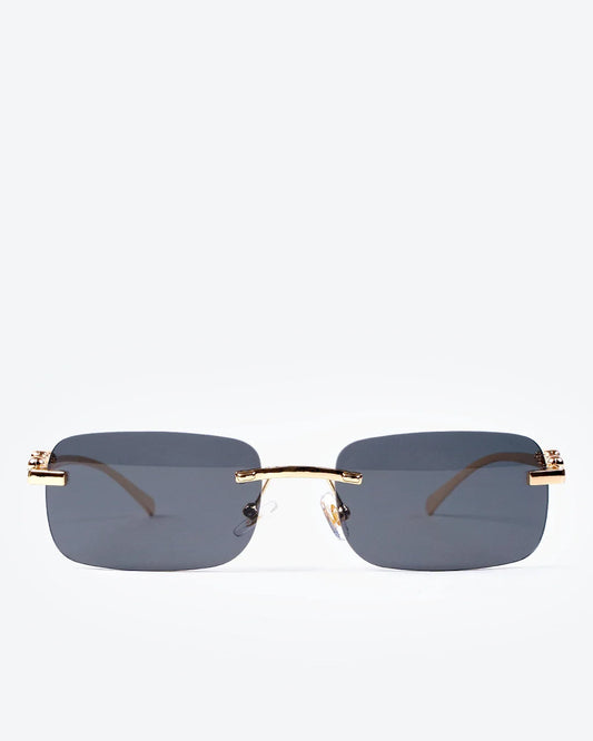 NOBLE - Black Lenses, Gold Chrome Frame