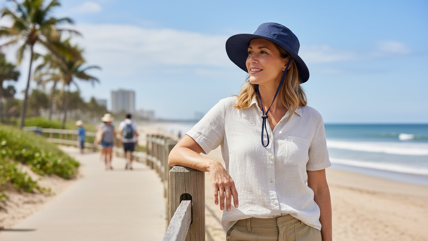 POWERCAP ICE Cooling Sun Hat / Instant Cooling Relief with Reusable Ice Packs / UPF 50 UV Sun Protection