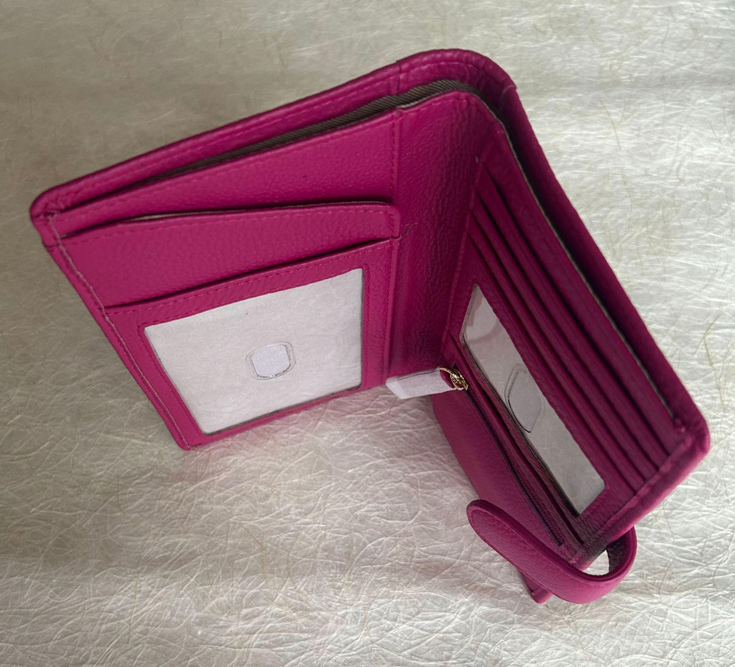 Sophia Full Grain Leather Travel Wallet with Passport Slot