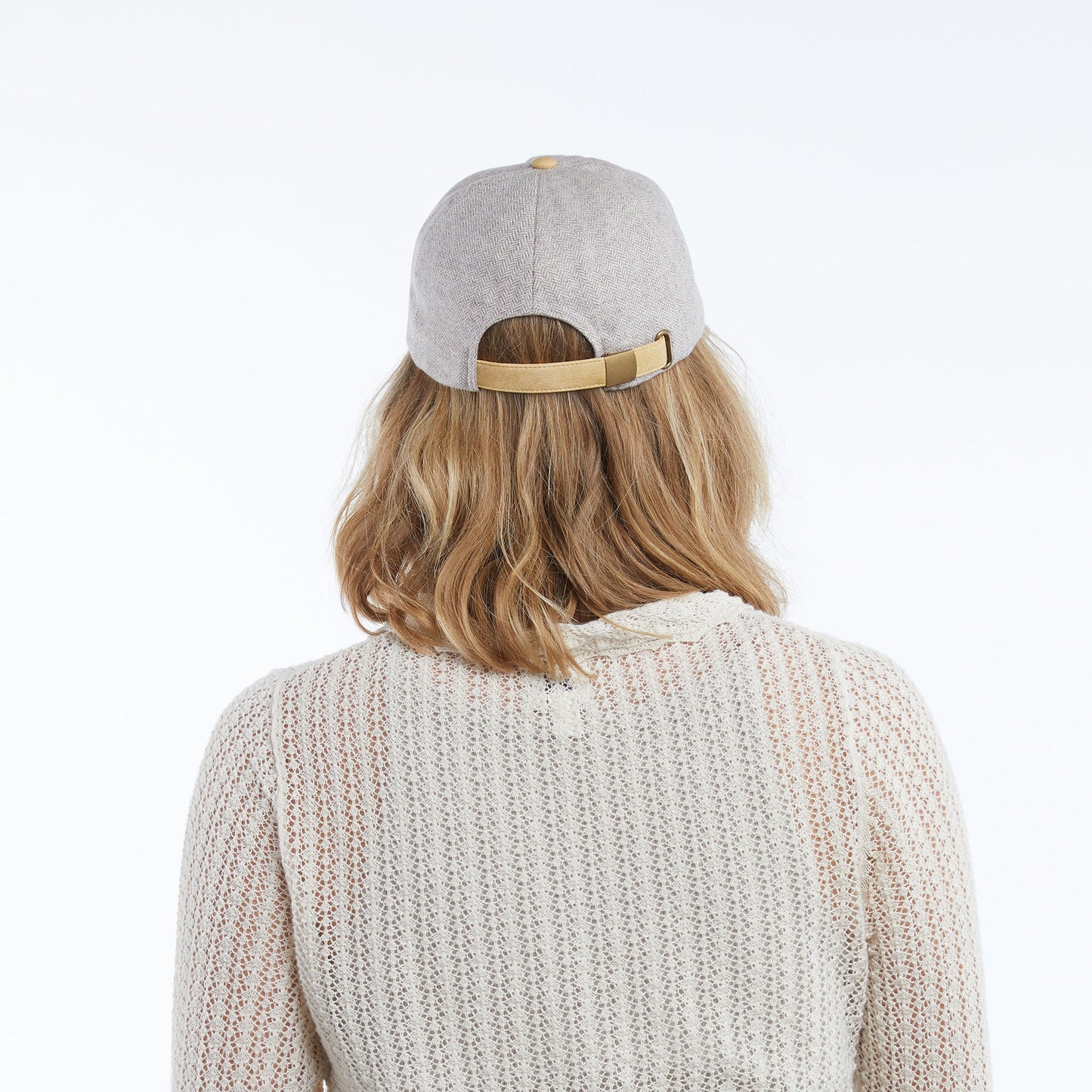 Sam Baseball Cap in Herringbone