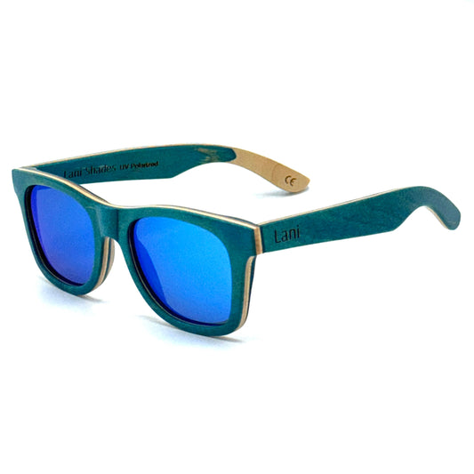 Lanikai Nalu / Polarized Skateboard Wood Sunglasses / Eddie Style