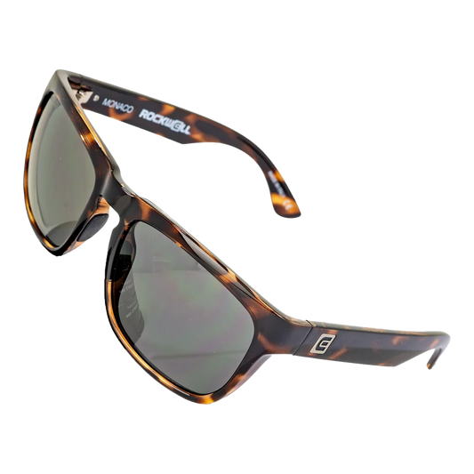 Monaco (Havana/Black) / Crystal Clear Lenses / Sporty rubberized frame / keyhole nose bridge