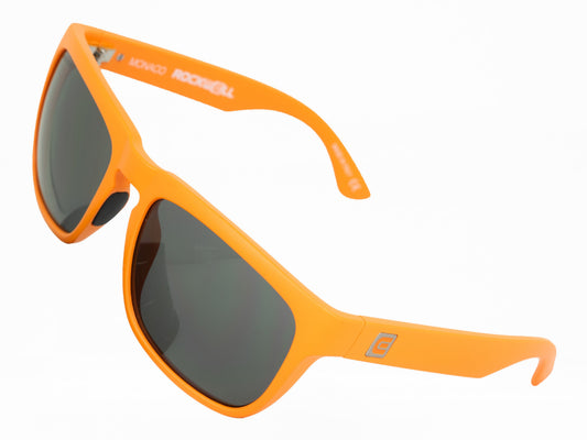 Monaco (Orange/Black) / Top Seller / Crystal Clear Lenses / Sporty Rubberized Frame / Keyhole Nose Bridge