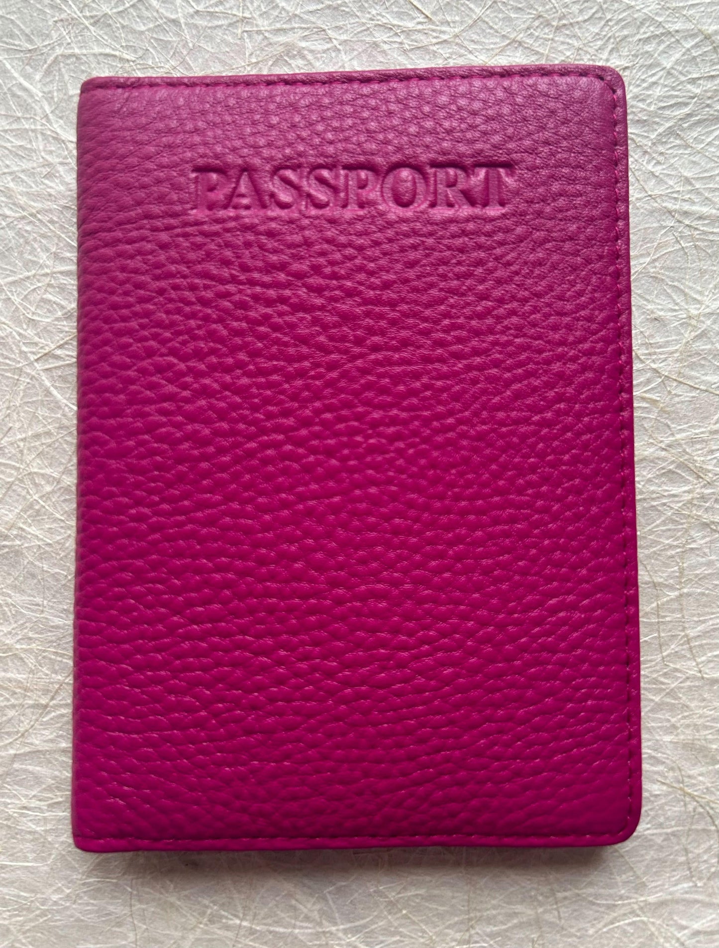 Sophia Full Grain Leather Passport Cover with Card Slot