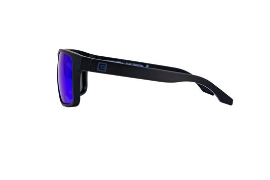 Triton (Black/Dark Blue) - Floatable / Dark Blue Mirrored Lenses / Oleo-Hydrophobic Treatment / 100% U V Protection
