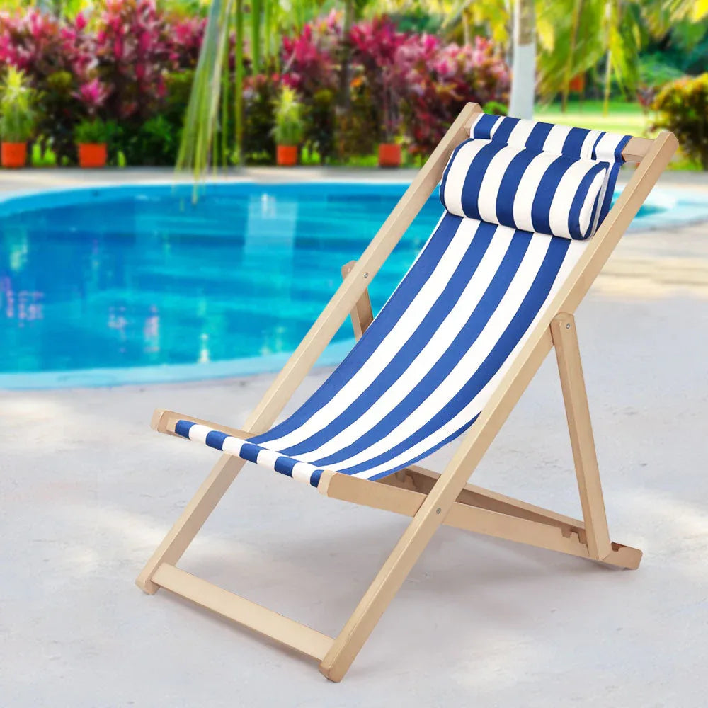 Gardeon Outdoor Furniture Sun Lounge Beach Chairs Deck Chair Folding