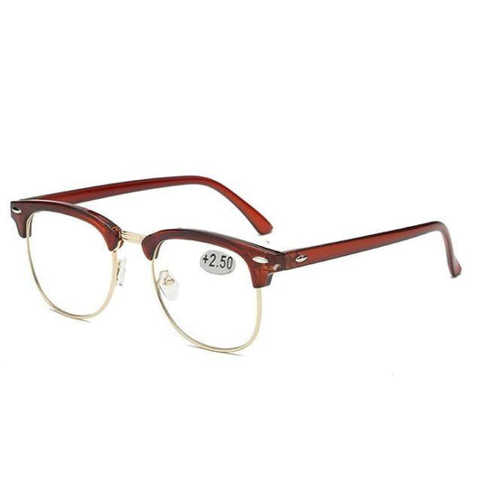Anti Blue Light Half Frame Reading Glasses For Women And Men Anti Eye strain Fashion Classic Style Retro Eyeglasses New Eyewear Simple Modern Design Everyday Sunglasses For Men