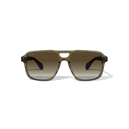 Versailles Acetate Aviator Luxury Sunglasses / Army Green / UV 400 Protection / Anti-Shatter Nylon Lenses