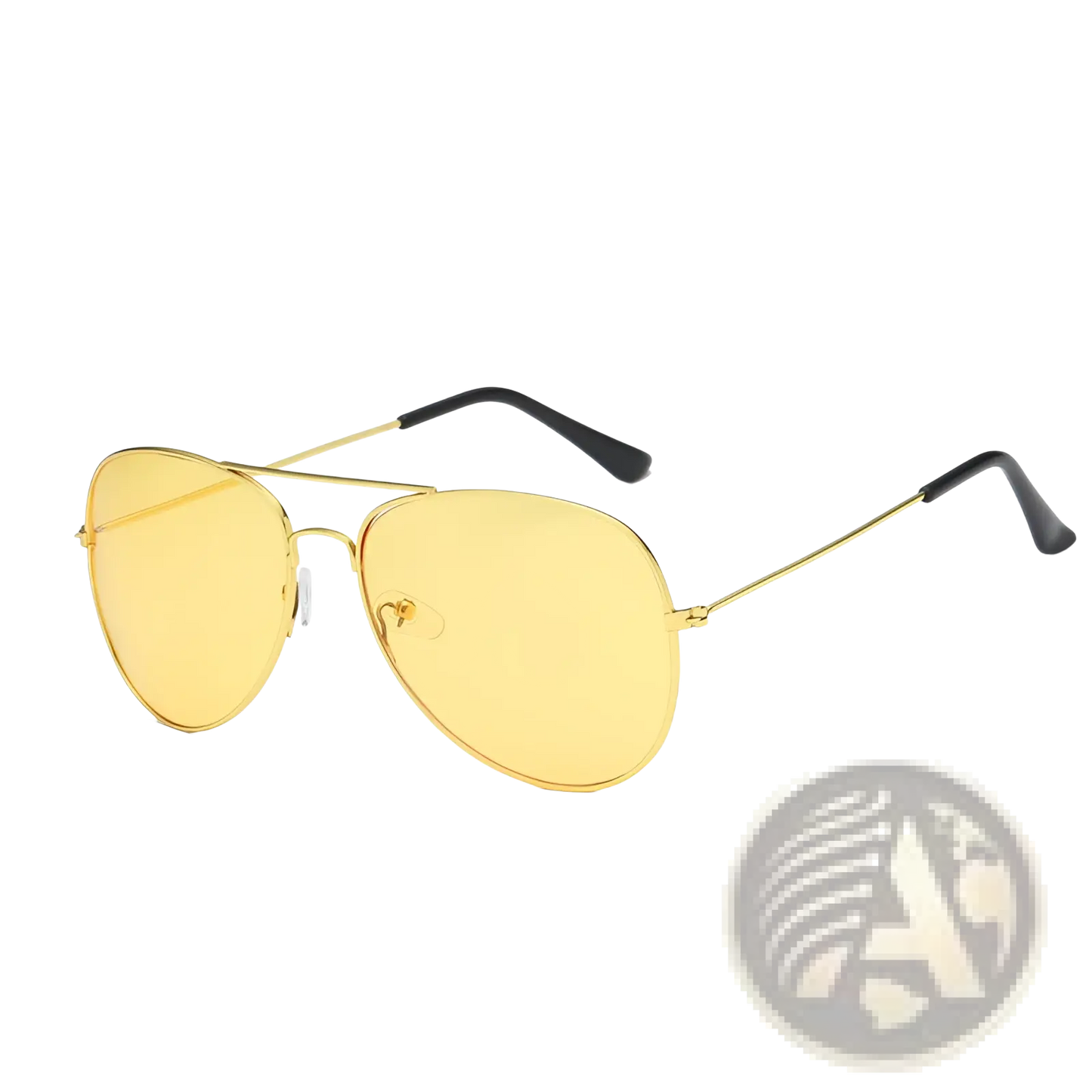 Classic Unisex Metal Aviator Sunglasses with Uv Protection