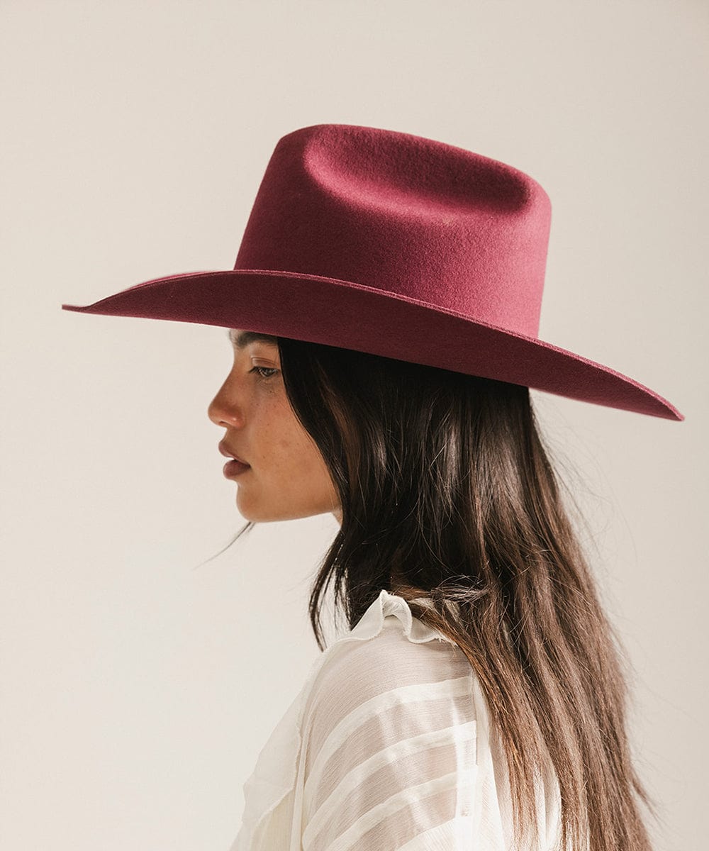 Teddy Cattleman Cowboy Hat / Classic Western Cattleman Crown / Wide Brim / High-quality Felt