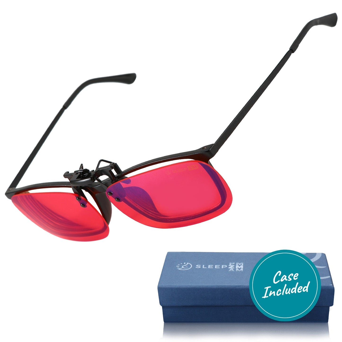 Night-time Max Clip-on Blue Light Blocking Glasses / Late-night Gaming / Flip-up Feature