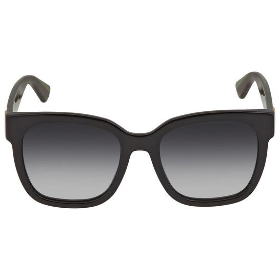 Gucci Women’s Sunglasses / Black Acetate Frame with Grey Gradient Lenses / Authentic Luxury Eyewear