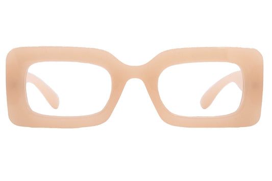 Sophie Premium Reading Glasses, High End Readers +1.25..+3 Magnifying Glasses Transparent Brown Rectangular NY Fifth Avenue