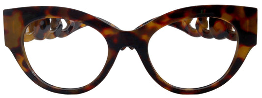 Athena's Fashion High-End Line Bifocal OR Non-Bifocal Black W brown Tortoiseshell Reading Glasses Round Chic, Inspired by NY Fifth Avenue