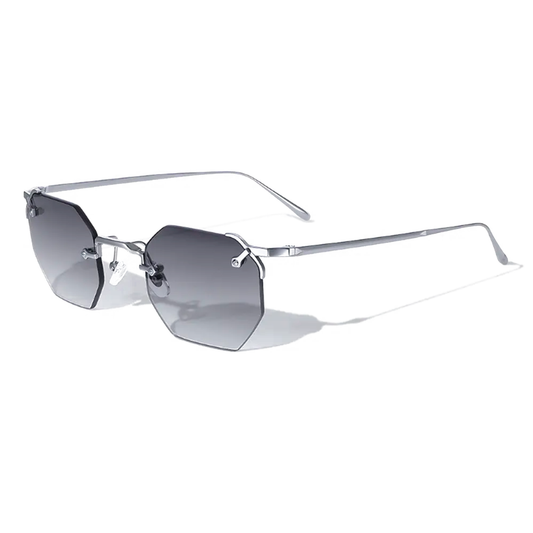Mykono Hexagon Rimless Sunglasses / UV400 protection / Anti-Shatter Nylon Lens Technology