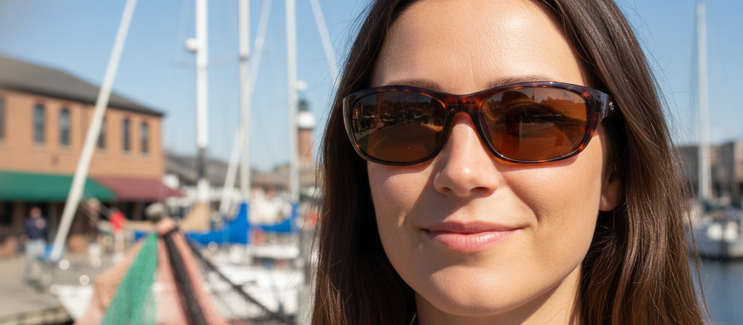 Oak Harbor / Low Profile Bifocals / 5 Magnification Powers / High quality polarized lenses / 100% UVA and UVB Protection