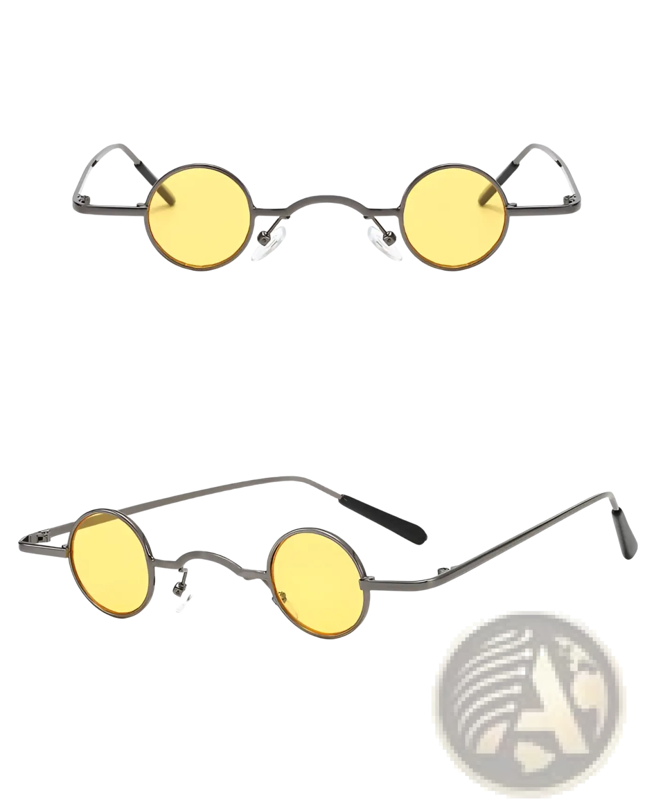 Retro Round Metal Hip Hop Sunglasses