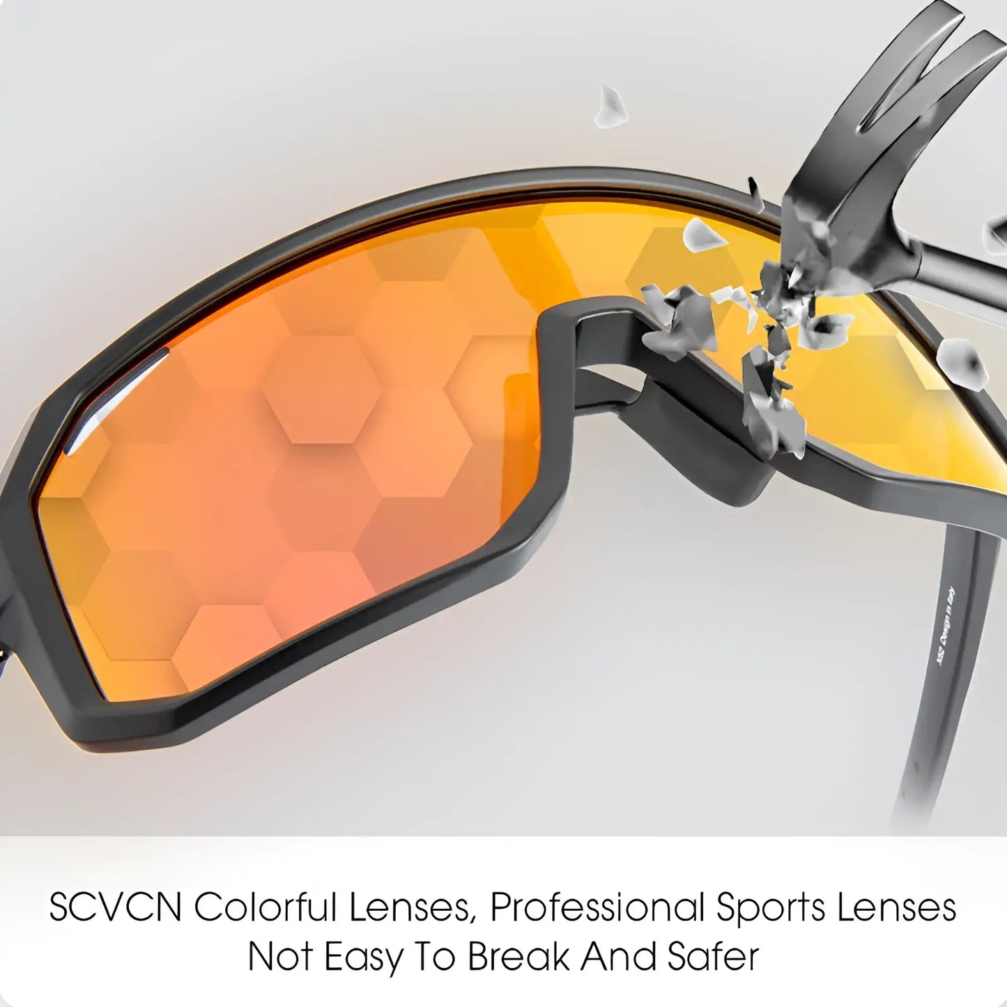Scvcn Aerodynamic Gradient Lens Cycling Sunglasses