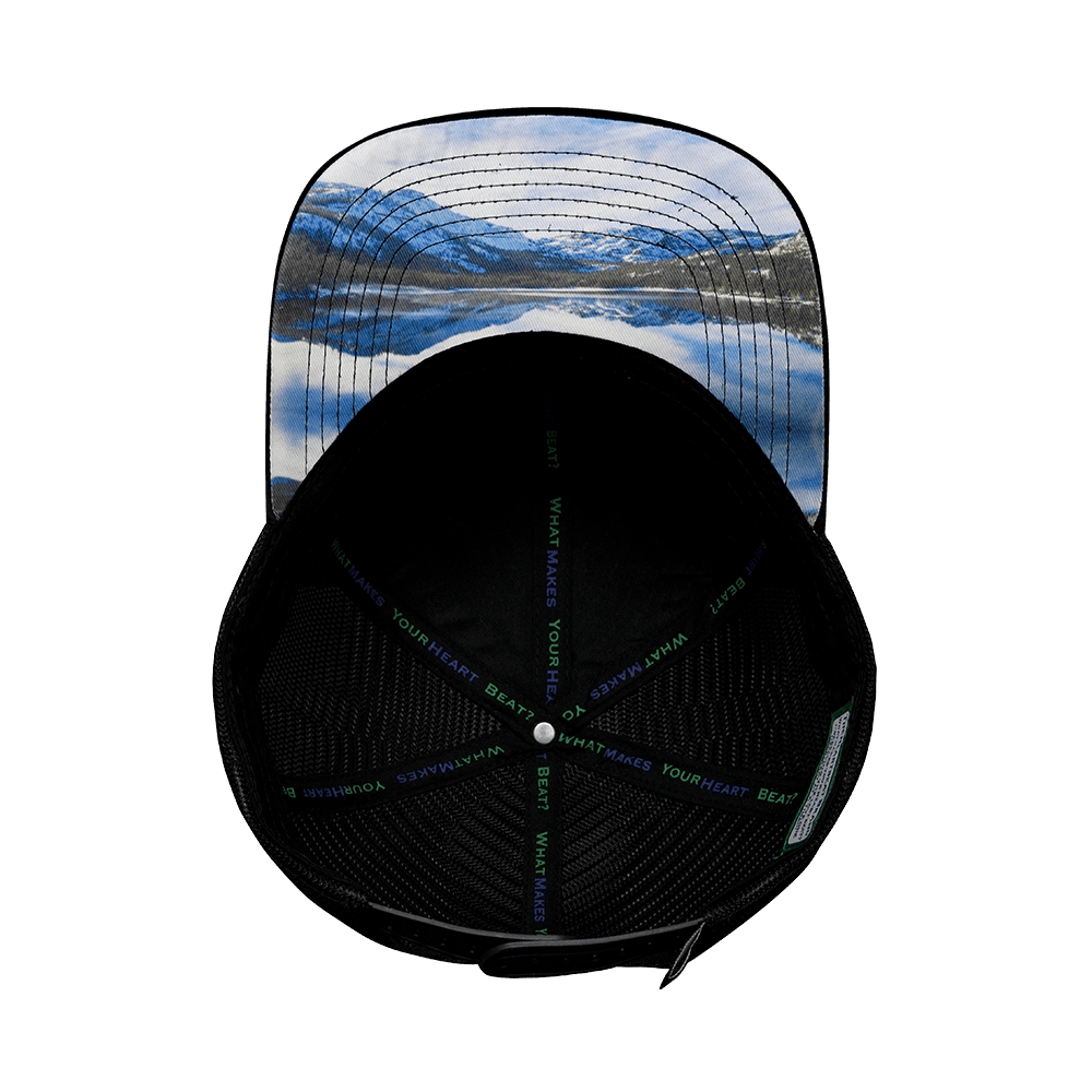 Tahoe Hat - Baseball Hat Fit - Black Camo / Black - Trucker Mesh
