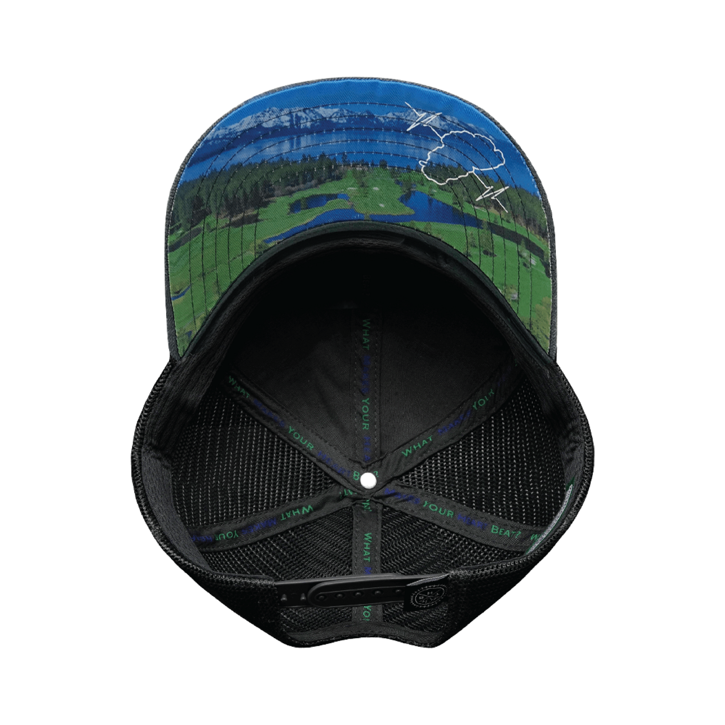 Tahoe Hat - Baseball Hat Fit - Heather Charcoal / Gray - Trucker Mesh