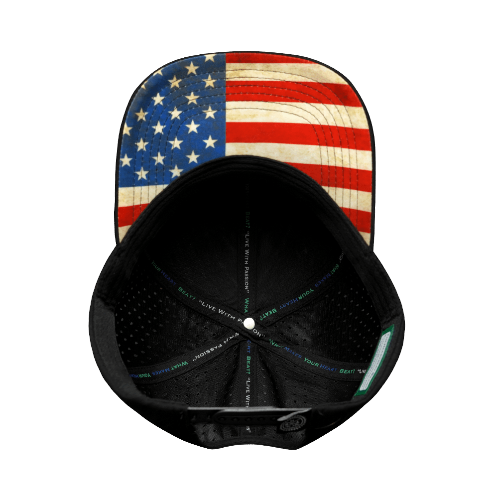 Texas Hat - Baseball Hat Fit - Black - Laser Mesh