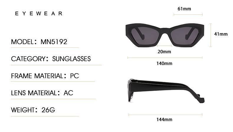 Vintage Style Retro Style Women Sunglasses New Irregular Glasses For Women Eyewear For Women Sunglasses Women Men Vintage Square Glasses