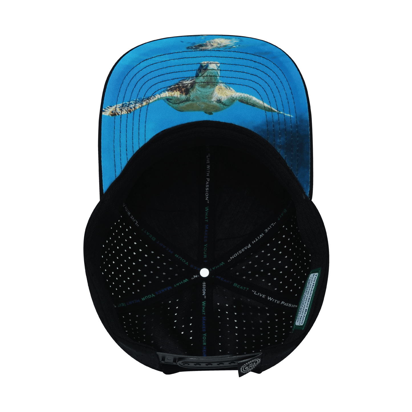 Virgin Islands Hat - Baseball Hat Fit - Cork Hybrid / Ocean - Laser Mesh