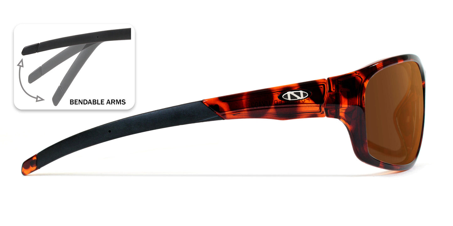 Wolfbay Low Profile Bifocal Sunglasses / 5 Magnification Powers / Polarized / 100% UV Protection