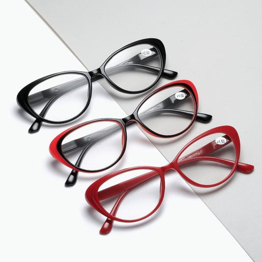 Women Cat Eye Reading Glasses Elegant Design For Ladies/Women New Vintage Glasses Transparent Sunglasses Decent Design For Women Unisex Computer Glasses