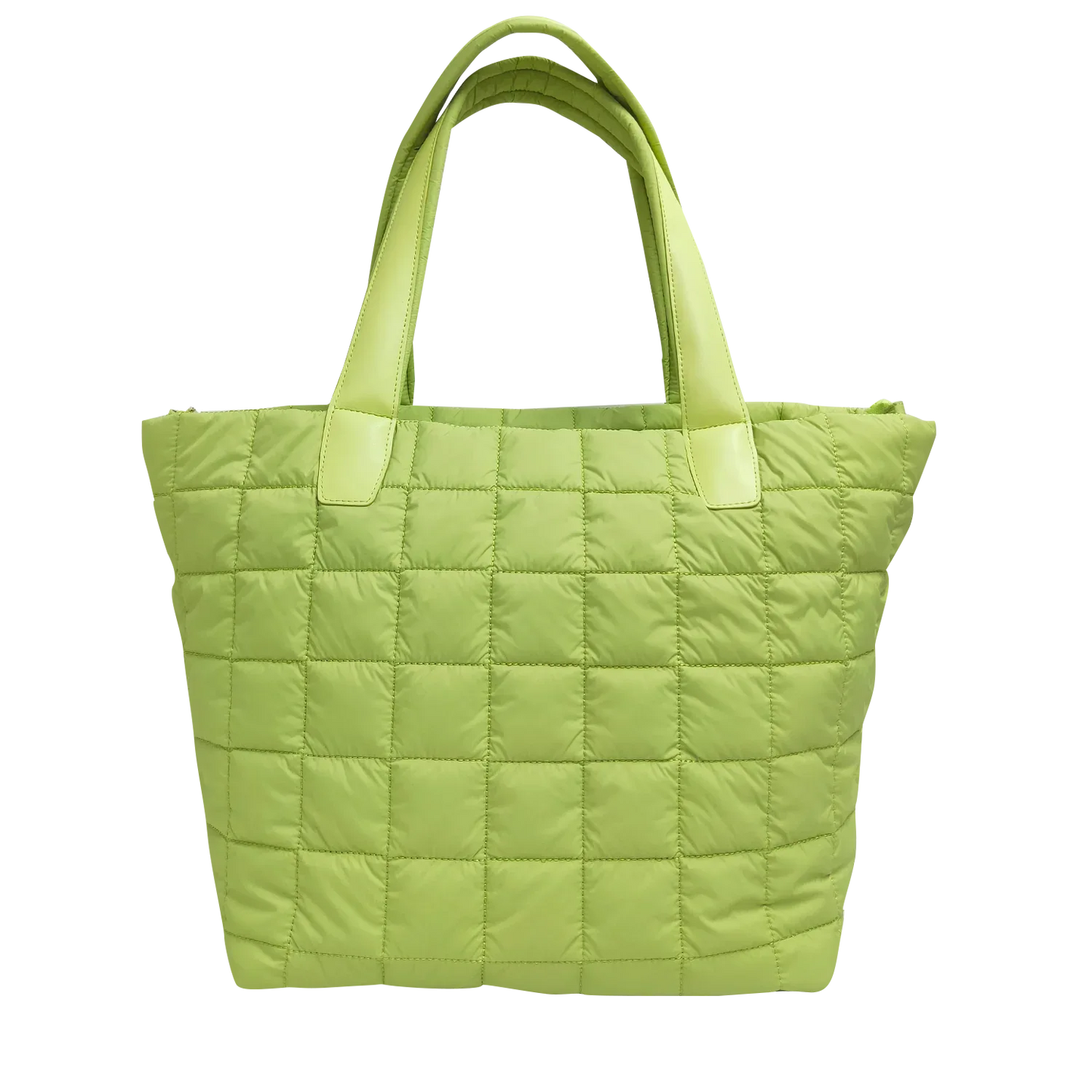 Quilted Nylon Tote Bag for Women – Lightweight 16” Laptop Work & Travel Tote