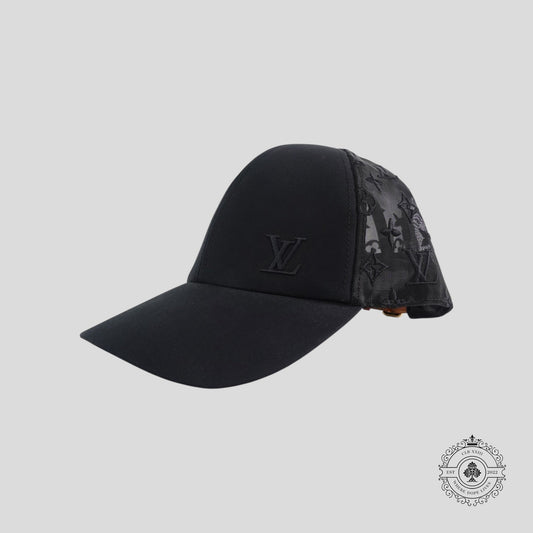 Louis Vuitton Monogram Mesh Baseball Cap in Black