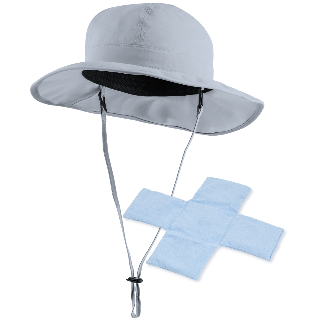 POWERCAP ICE Cooling Sun Hat / Instant Cooling Relief with Reusable Ice Packs / UPF 50 UV Sun Protection