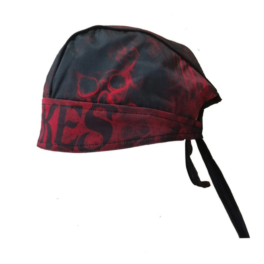 Motorcycle Helmet Balaclava / Retro Summer Motorbike Head Wrap / Microfiber Panels / Built-In Sweatband / Breathable Mesh Lining