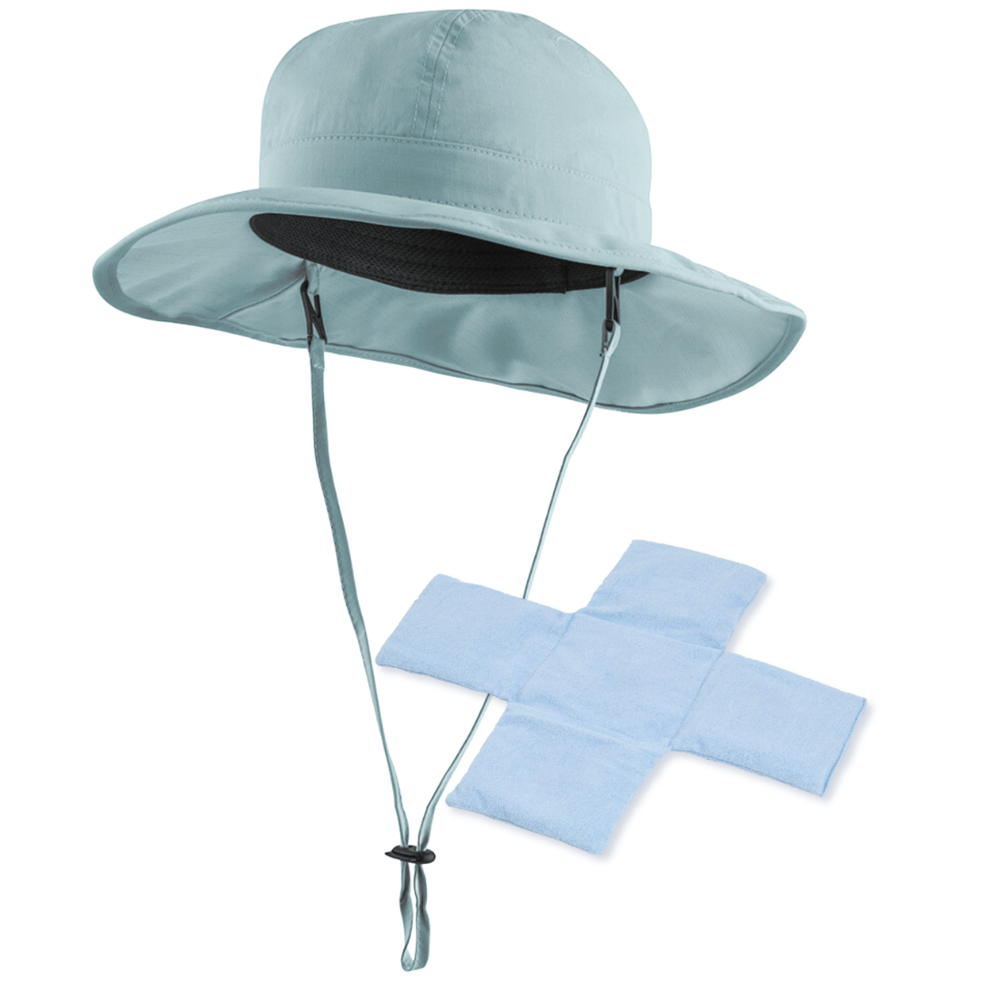 POWERCAP ICE Cooling Sun Hat / Instant Cooling Relief with Reusable Ice Packs / UPF 50 UV Sun Protection