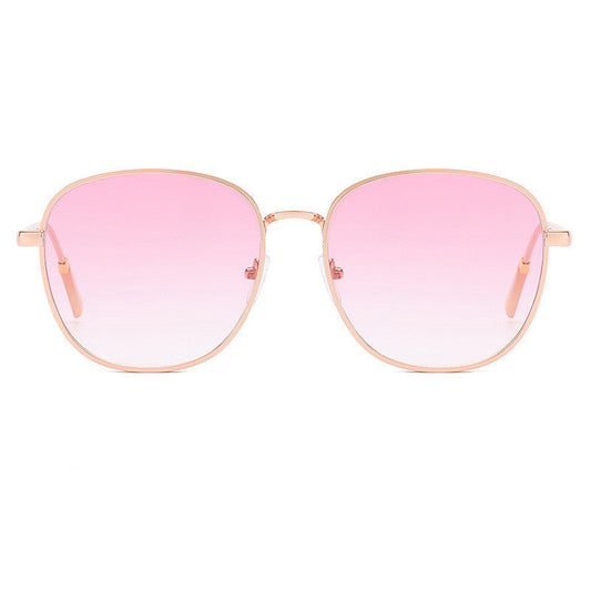 Personalized Sunglasses Fashion Metal Thick Edge Carved Sunglasses