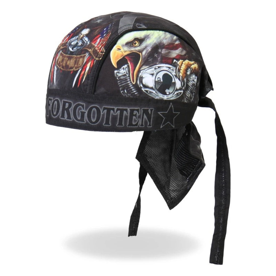 Motorcycle Helmet Balaclava / Retro Summer Motorbike Head Wrap / Microfiber Panels / Built-In Sweatband / Breathable Mesh Lining