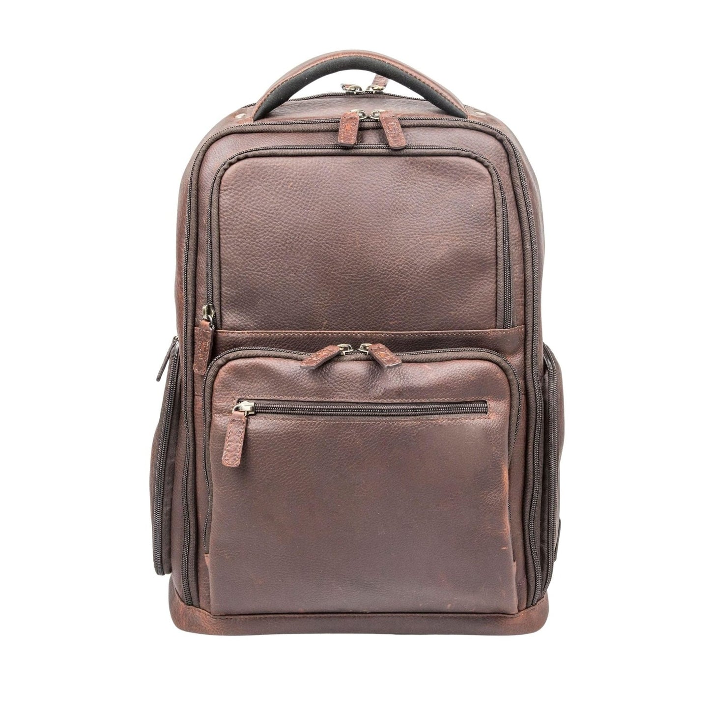 16" Cambridge Full-Grain Leather Laptop Backpack