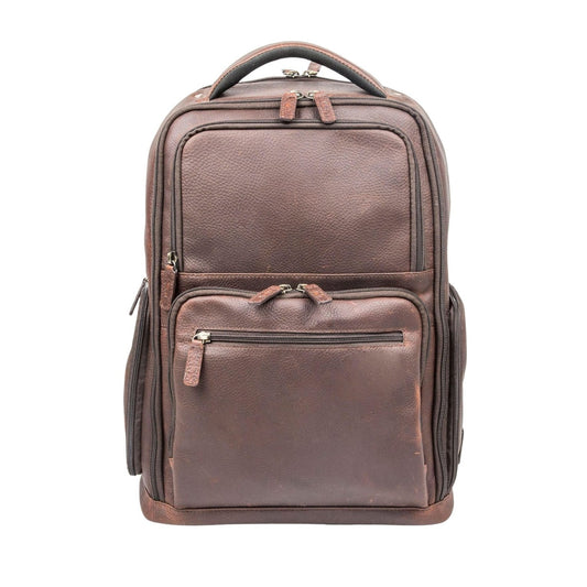 16" Cambridge Full-Grain Leather Laptop Backpack