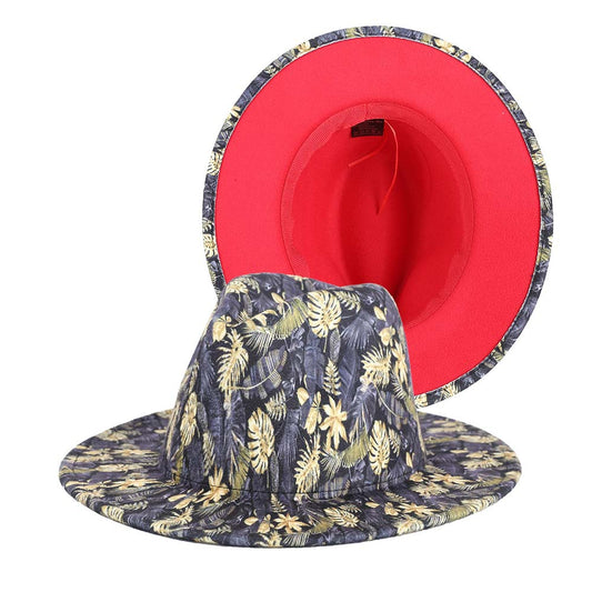 Beautiful Two Tone Luxury Fedora Hat / Men's and Women's Hat /  Unique Retro Design / 56-58CM