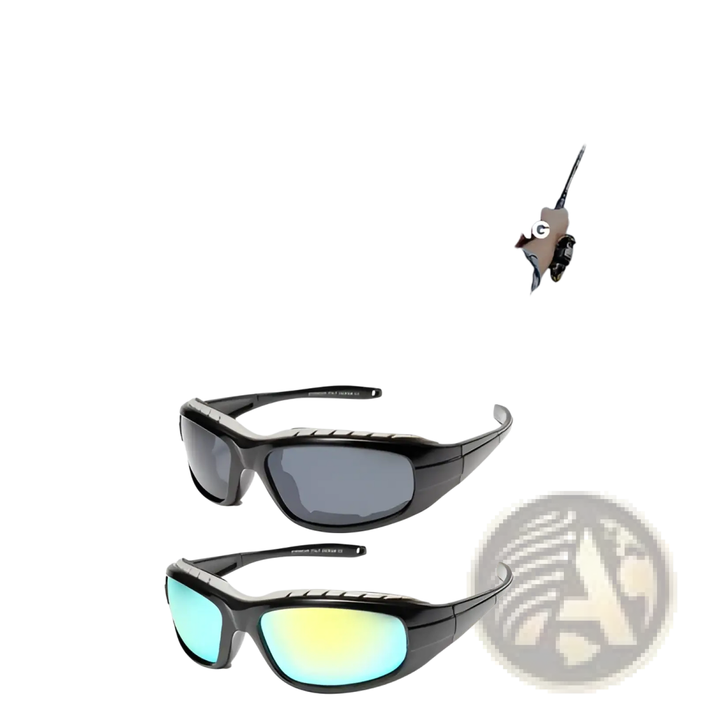 2 Pair Polarized Windproof Sport Riding Sunglasses