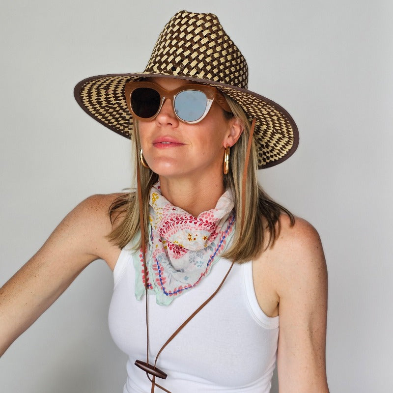 Baldiz Brown and Cream Lifeguard Hat